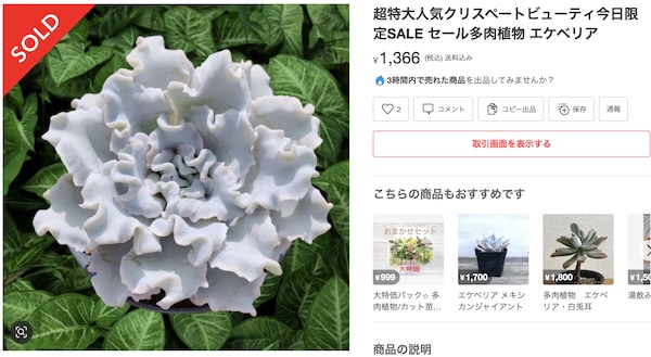 メルカリのクリスペイトビューティー